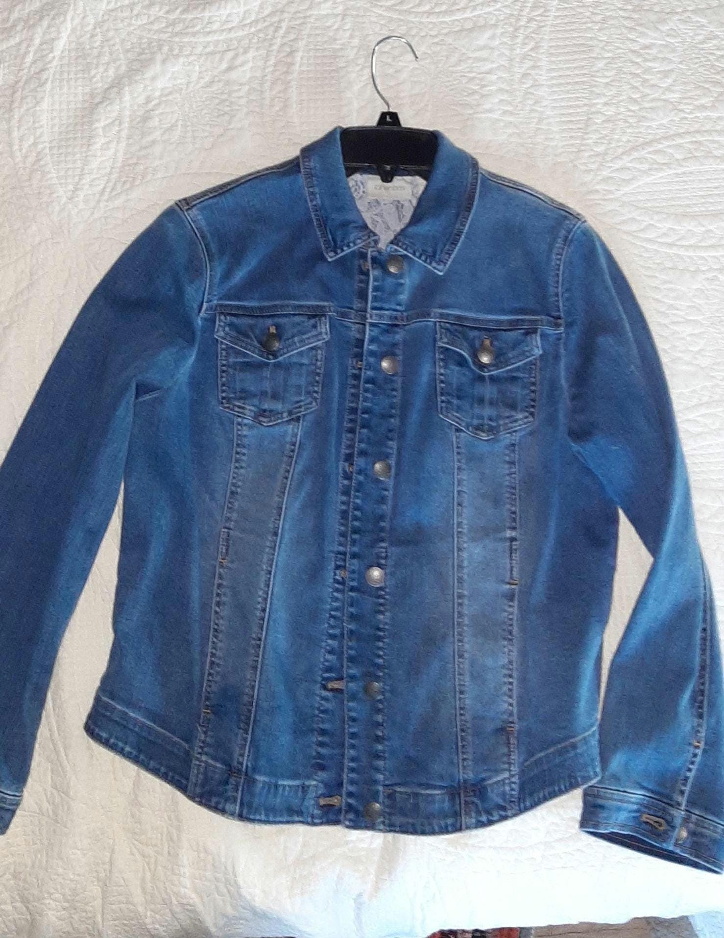 90s Chico's Design Denim Jacket Y2K Chico's Jackets Coats