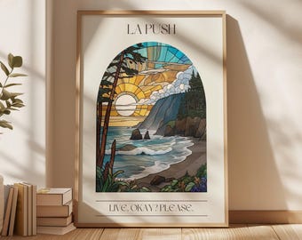 Twilight La Push Beach Art Print | Bookish Coastal Decor (Digital Download)