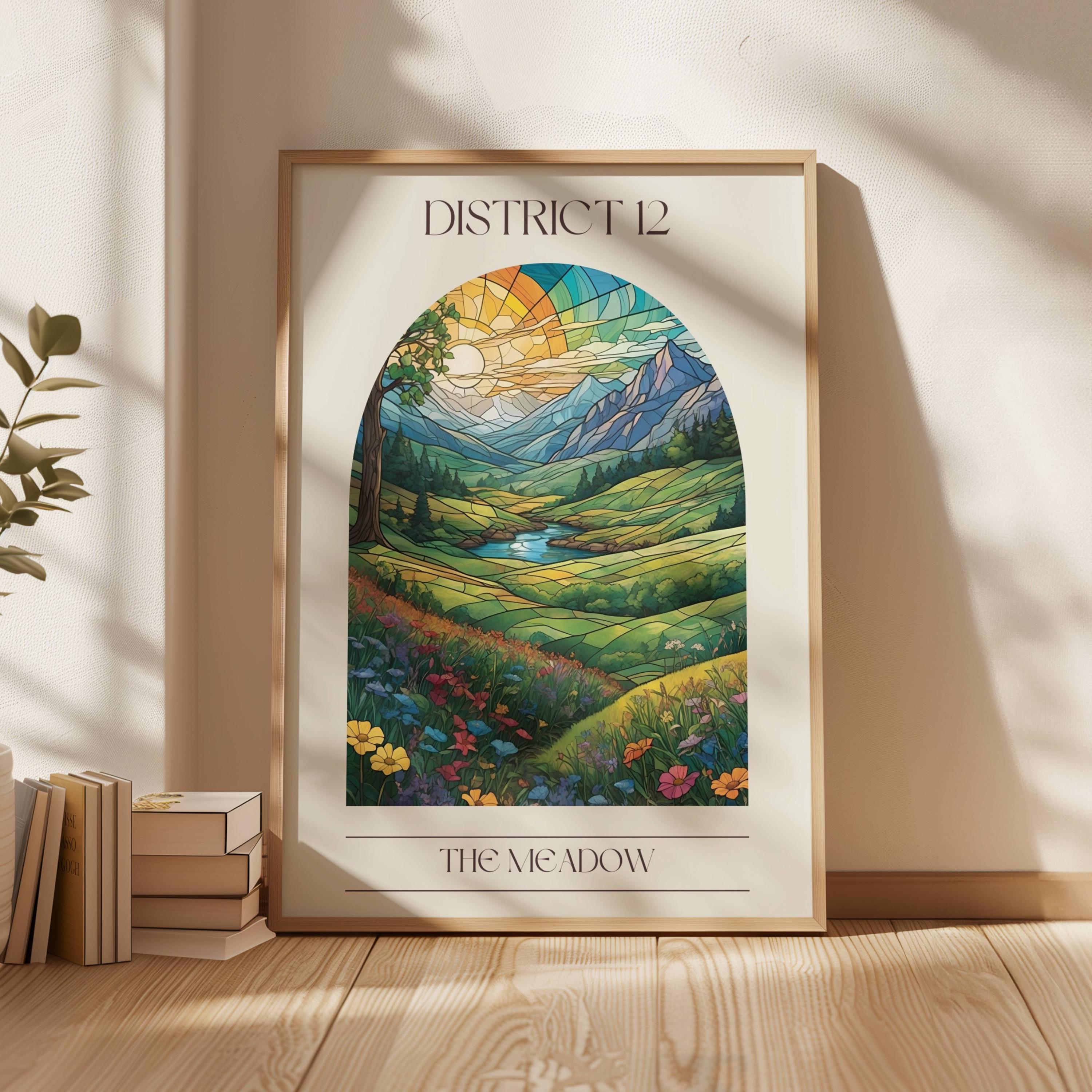 The Hunger Games Meadow Print | District 12 Wall Art (digital