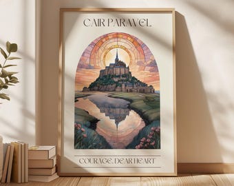 Narnia Cair Paravel konsttryck | Bokinspirerad väggdekoration (digital nedladdning)