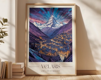 Acotar Velaris Print | City of Starlight Wall Art (Digital Download)