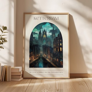 Six Of Crows Ketterdam Digital Print No Mourners No Funerals Grishaverse Crow Club Book Print Bookish Wall Art Booktok Leigh Bardugo