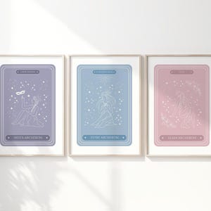 Archeron Schwestern Tarot Karte Print Bundle Digitaler Download Feyre Nesta Elain Acotar Druck Buch Druck Bücherwurm Wandkunst Booktok SJM