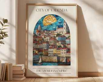 Caraval City of Valenda Print | Bookish Wall Art (Digital Download)