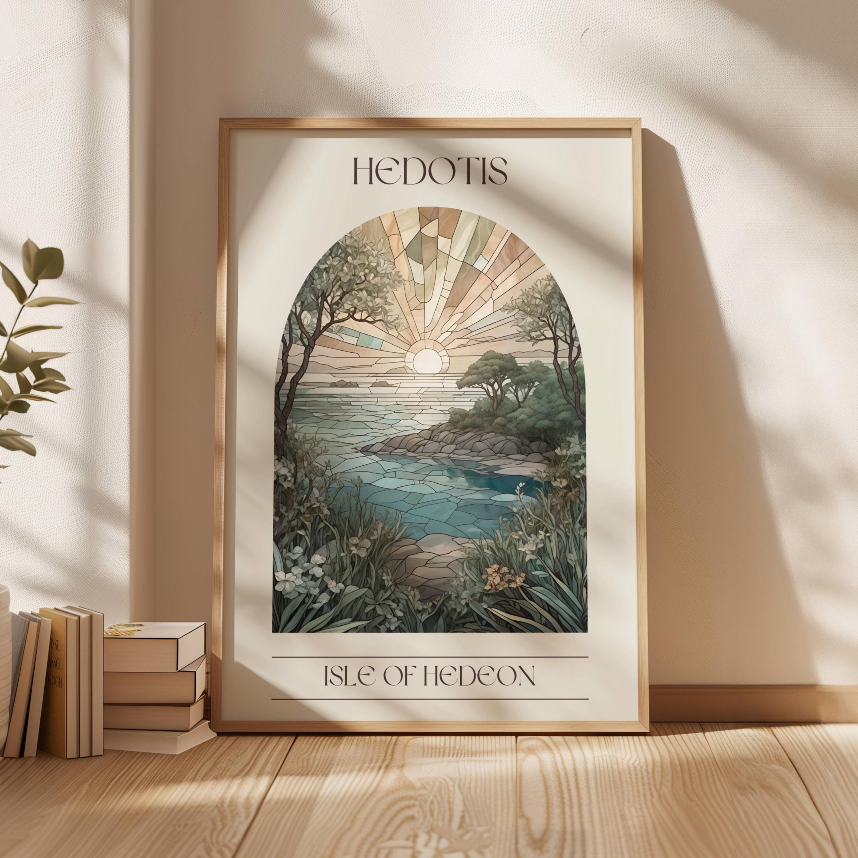 Fourth Wing Print Hedotis Isle of Hedeon Digital Download Isle Kingdoms Xaden Riorson Violet Sorrengail Bookish Wall Art Rebecca Yarros
