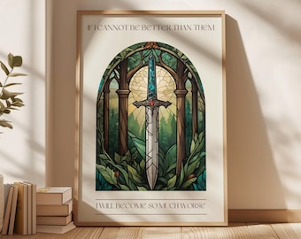 The Cruel Prince Print Jude Duarte Digital Download Elfhame Print The Folk of the Air Print Book Print Bookish Wall Art Holly Black