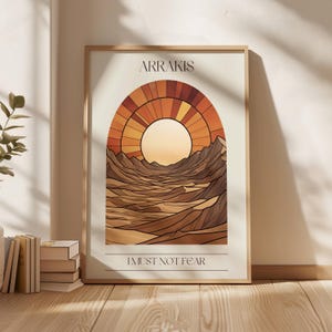 Dune Arrakis Digital Print Paul Atreides Poster House Atreides Spice Melange Fremen Book Print Bookish Wall Art Frank Herbert
