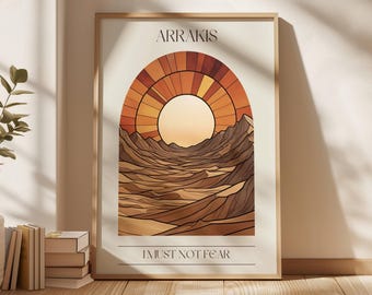 Dune Arrakis Desert Print | Frank Herbert Bookish Art (Digital Download)