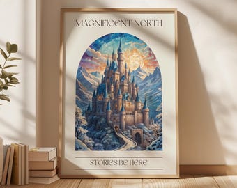 Prächtiger North Castle Print | Stephanie Garber Bookish Wall Art (Digitaler Download)