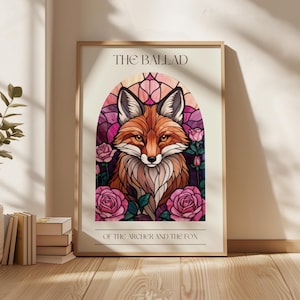 The Ballad of the Archer and the Fox Print Digital Download Once Upon a Broken Heart Print Book Print Bookish Wall Art Stephanie Garber