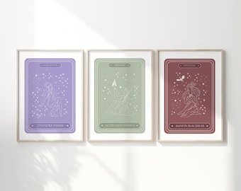 Throne of Glass Tarot Card Print Set: Bookish Wall Art (Digital Download)