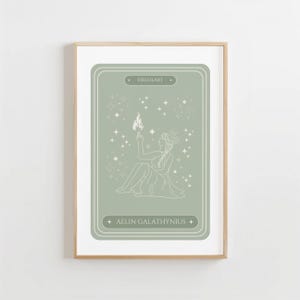 Carte de tarot de Galathynius Aelin Ashryver Impression téléchargement numérique Fireheart TOG affiche Terrasen impression livre impression livre art mural Art Booktok SJM