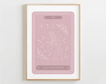Elain Archeron Tarot Card Print: ACOTAR Bookish Wall Art (Digital Download)