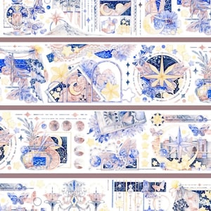 Moon House Butterfly PET Tape: Iridescent Scrapbook Stickers