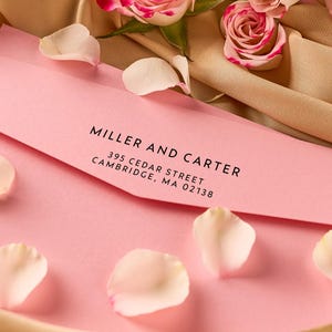 Hochzeit & Business selbstfärbender Stempel, Benutzerdefinierter Adressstempel, personalisierter Adressstempel, Einweihungsgeschenk