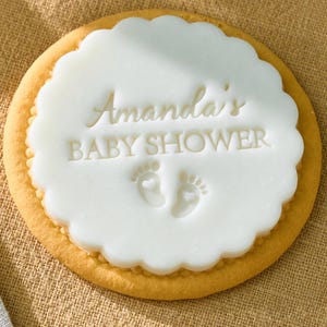 9 Design Baby Cookie Stamp – Personalized Fondant Embosser with Optional Cutter for Baby Showers, Gifts & Home Baking, Custom Baby Name