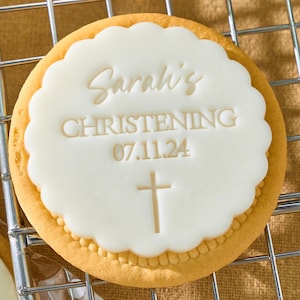9 Design Baby Cookie Stamp – Personalized Fondant Embosser with Optional Cutter for Baby Showers, Gifts & Home Baking, Custom Baby Name