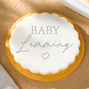 9 Design Baby Cookie Stamp – Personalized Fondant Embosser with Optional Cutter for Baby Showers, Gifts & Home Baking, Custom Baby Name