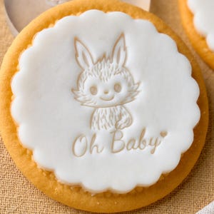 9 Design Baby Cookie Stamp – Personalized Fondant Embosser with Optional Cutter for Baby Showers, Gifts & Home Baking, Custom Baby Name