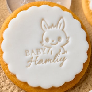 9 Design Baby Cookie Stamp – Personalized Fondant Embosser with Optional Cutter for Baby Showers, Gifts & Home Baking, Custom Baby Name