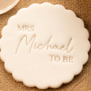 9 Design Wedding Cookie Stamp – Personalized Embosser with Optional Cutter for Weddings, Engagements & Bridal Showers, Custom Couple Name