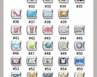 Cartoon Italian Bracelets, Cute Italian Charm Bracelets, Animal Charm Bracelets, DIY Bracelets, Italian Charm Bracelets For Couples