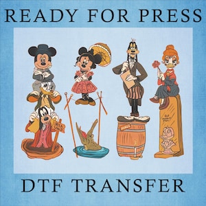 Disney Halloween Haunted Mansion Dtf, Mickey and Friends Halloween Dtf Transfer, Haunted Mansion Ready to Press, Hot Halloween Heat Press