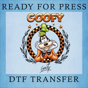 Goofy Dtf, Disney Besties Dtf, Retro Goofy Character Dtf, Disney Retro Dtf, Disneyland Ready To Press, Mickey Friend Gift Heat Press