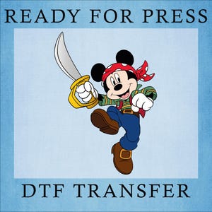 Pirate Mickey Mouse Ready To Press, Mickey mouse Dtf, Retro Cute Mickey Mouse Dtf, Family Pirate Heat Press, Disney Cruise Dtf, Mickey Mouse