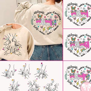Bundle Personalized Madre Heart Png, Happy Mother's Day Png, Floral Madre Png, Spanish Mama Png, Latina Mom Png, Mama Hands Kid  Png