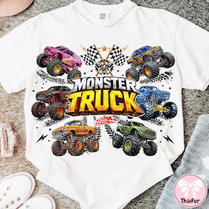 Monstertruck PNG, Monstertrucks sind meine Jam PNG, Kinder LKW-Shirt Design, Junge Monstertruck Sublimation PNG Download Bild 4