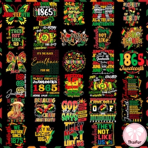 Paquete de 30 imágenes PNG de "No les gustamos", Juneteenth, Mes de la Historia Afroamericana, 1865 Afroamérica PNG, Mapa de Juneteenth por sublimación, Diseño de la Libertad de Juneteenth