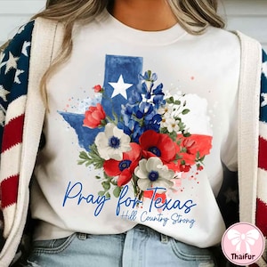 Beten Sie für Texas Hill Country Png, Gott segne Texas Kerr County Hill Country 2025 Flood Png, Texas Strong, Texas State png, Unterstützung Texas