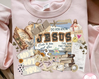 God's Got You Faith Collage Faith Png, Preppy Trendy Faith Png, Heat Transfer, Bible, Verse, Jesus, God, Jesus Loves You Png, Digital File