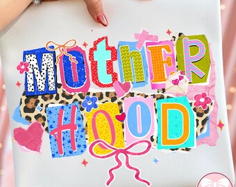 Preppy Collage Motherhood PNG, Trendy Mom png, Christian Mama Png, Preppy Mama Design png, Motherhood Sublimation Design