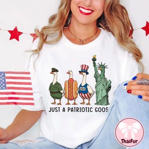 Retro Patriotic Goose Png, Funny 4th Of July Silly Goose Png, Independence Day Png, Patriotic Png, USA Goose Sublimation Design