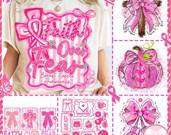 Breast Cancer Best Seller Bundle Png, Breast Cancer Png, Breast Cancer Png, Pink Ribbon PNG, Fight Breast Cancer Warrior, October Wear Pink