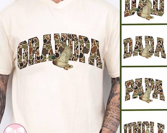 Camo Dad/ Dada/ Grandpa Checkered PNG Bundle, Father's Day png, Camo Flying Mallard Duck PNG, Duck Hunting, Hunting png, Father's Day Png