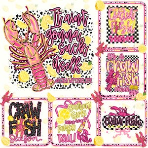 BUNDLE Louisiana Crawfish Png, Crawfish Preppy Png, Crawfish Season Design, Louisiana Seafood Png, Cajun Png, Crawfish Season Preppy Png
