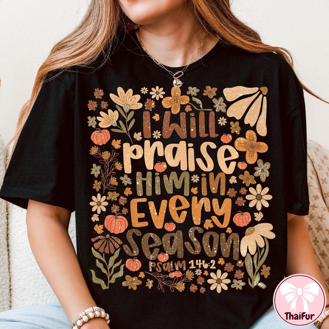 I Will Praise Him Pumpkin Graphic Tee