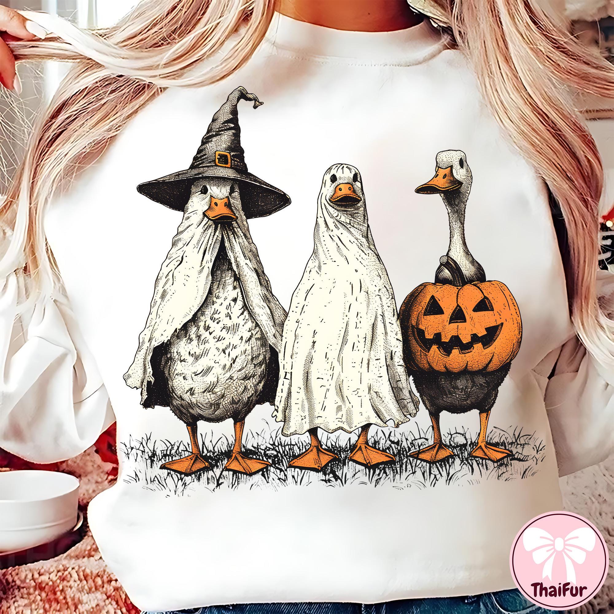 Boo Ghost Goose Png, Halloween Goose PNG, Halloween Shirt, Autumn Png ...