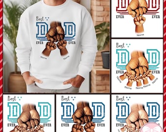 Custom Fist Bump Set Png, Hands Dad And Childs Fist Bump Set Png, Baby Toddler Kid Dad Fist Bump, Father&#39;s Day Png, Grandpa Gift
