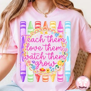 Preppy Teacher PNG, Watercolor Iced Coffee Design, Back To School Coquette Shirt Graphic, Trendy Teach Sublimation Png, Digital File image 5