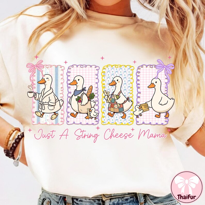 Just A String Cheese Mama Era PNG, Funny Silly Goose Mom Shirt Design ...