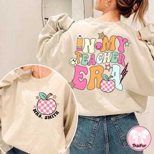 CUSTOM In My Teacher Era Png, Cool Teacher Era Png, Custom Name Teacher Png, Teacher Appreciation Png, Teacher Gift, Best Teacher