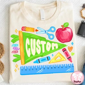 Custom Name Back to School Pennant PNG file, Coquette Boy Name png, Name Pennant png, Boho Floral Teacher Png, Brushstroke, School Boy Png