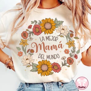 Spanish Mothers Day png, Retro Madre PNG, Floral Mama Png Design, Latina Mom Png, Mothers Day Png, Mamá Png, Retro Mama Png