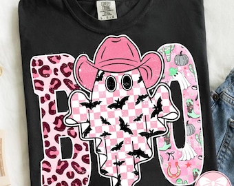 Pink Cowboy Ghost Png, Preppy Western Halloween Png, Spooky Ghost png, Cowgirl Ghost Fall Png, Halloween Cowgirl Ghosts Png, Howdy Halloween