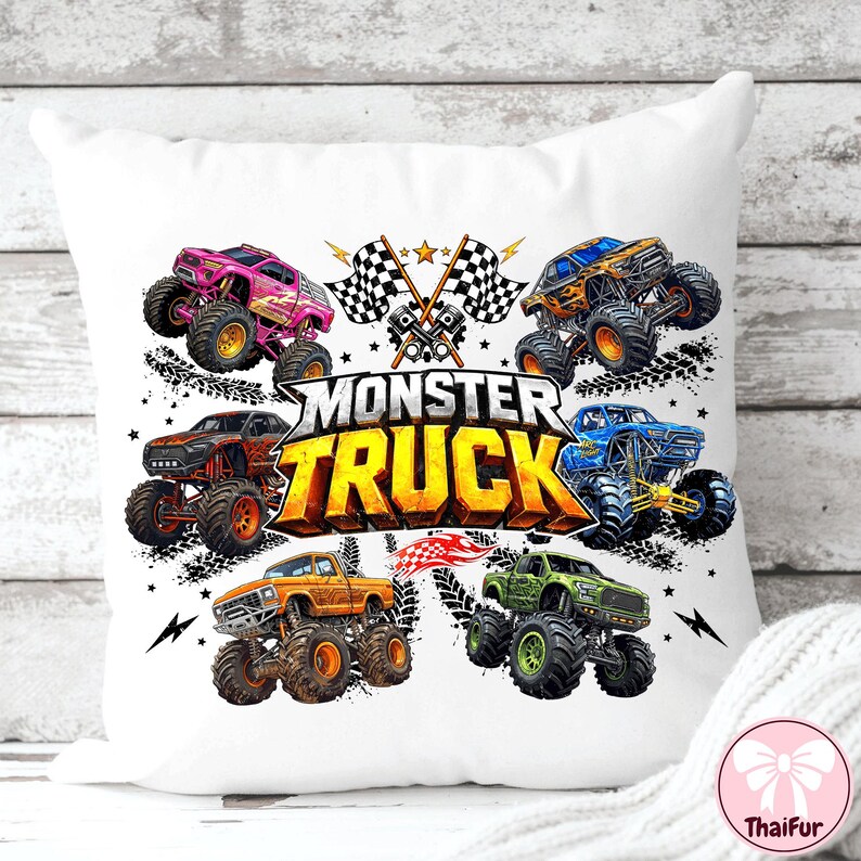 Monstertruck PNG, Monstertrucks sind meine Jam PNG, Kinder LKW-Shirt Design, Junge Monstertruck Sublimation PNG Download Bild 6