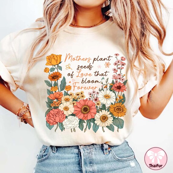Retro Floral Mama Quote Png, Mom Png, She is Mom Png, Floral
